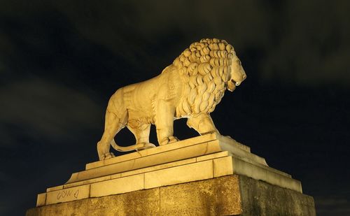 Low angle view of coliseum