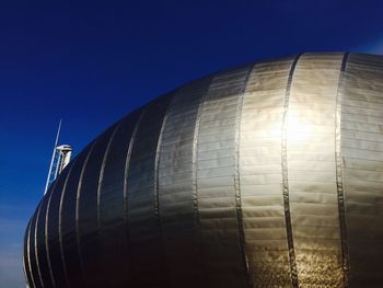 Low angle view of building against clear sky