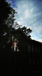 Low angle view of built structure against sky
