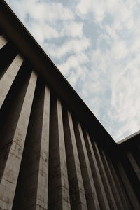 Low angle view of bridge against sky