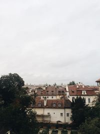 View of residential district against sky