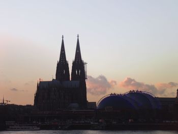 View of cathedral against sky during sunset
