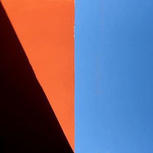 Low angle view of sky at sunset