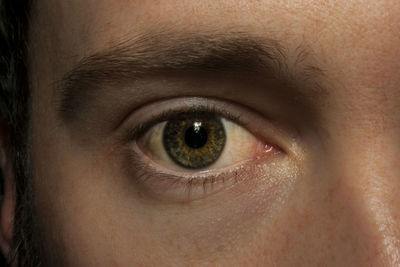 Close-up of man eye