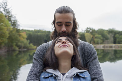 Portrait of an attractive young couple