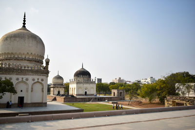 View of cathedral against clear sky