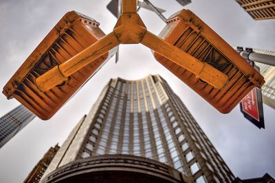 Low angle view of modern building against sky