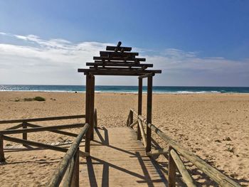 Boardwalk leading towards beach