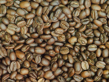 Full frame shot of roasted coffee beans