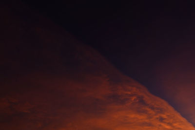 Low angle view of sky at night