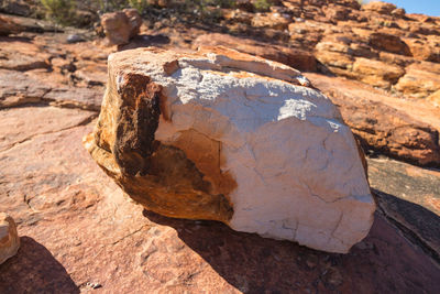 Close-up of rock formations