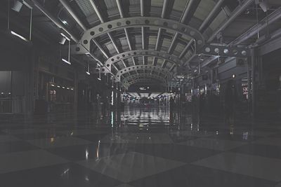 Interiors of subway station