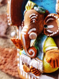 Close-up of buddha statue