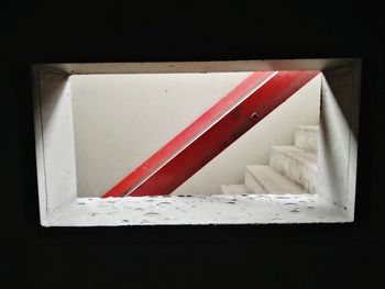 Close-up of red umbrella