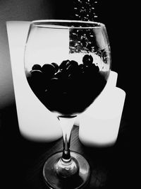 Close-up of drink served on table