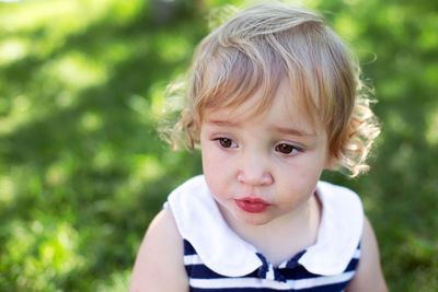 Portrait of cute boy