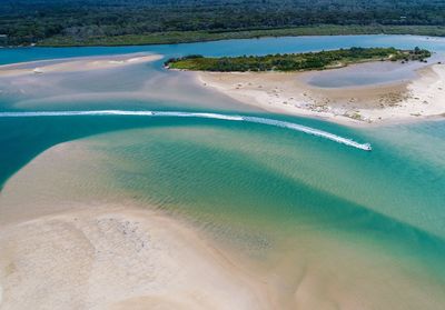 Aerial view of beach