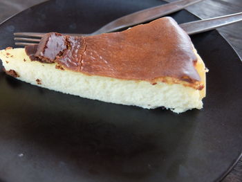 Close-up of bread in plate