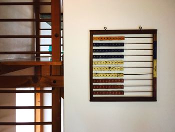 Abacus mounted on wall