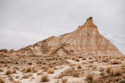 Rock formations in a desert