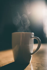 Close-up of coffee cup