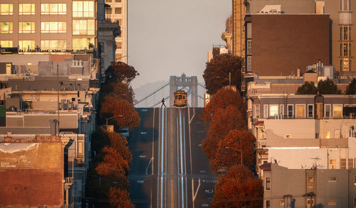 Buildings in city against sky