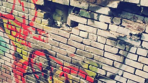 Full frame shot of brick wall