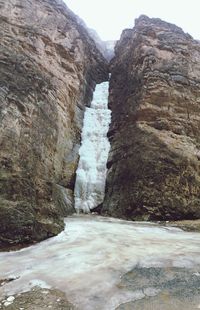 Scenic view of rocky mountains