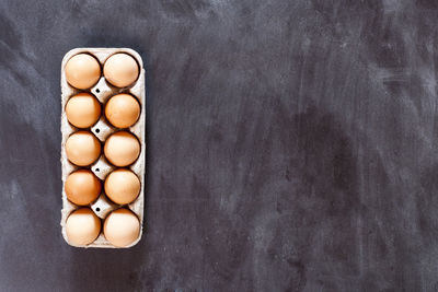 High angle view of pills on table