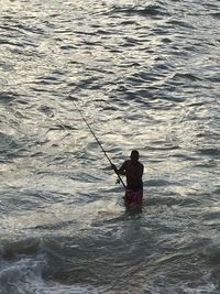 Woman in water