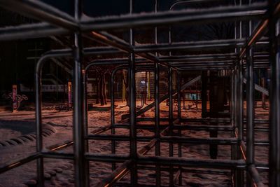 Interior of abandoned building