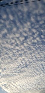 Full frame shot of clouds in winter