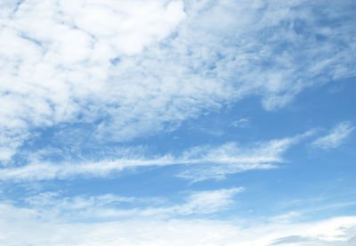 Low angle view of clouds in sky