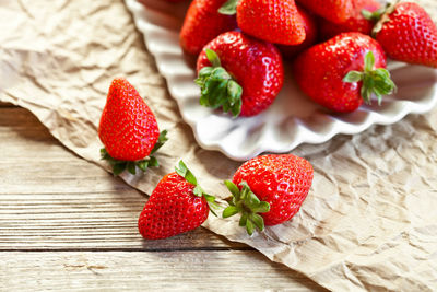 Close-up of strawberries