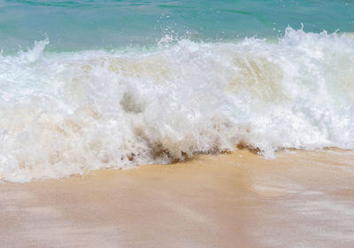 View of waves on beach