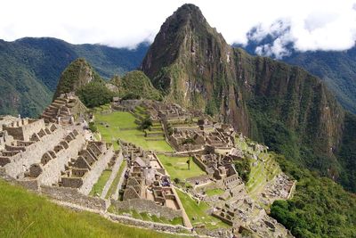 Low angle view of old ruins