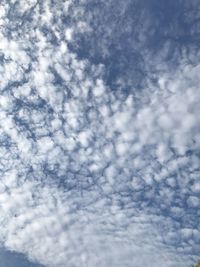 Low angle view of cloudy sky