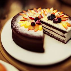 Close-up of dessert in plate