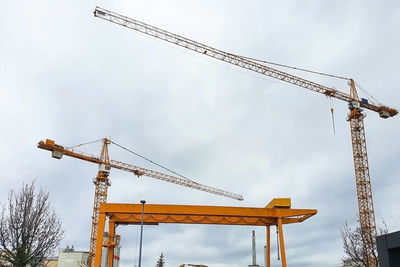 Crane against clear sky