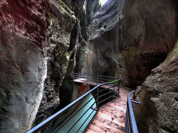 Scenic view of waterfall