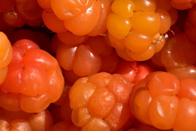 Full frame shot of chopped fruits in market