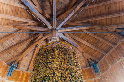 Low angle view of ceiling