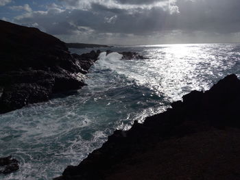 Scenic view of sea against sky