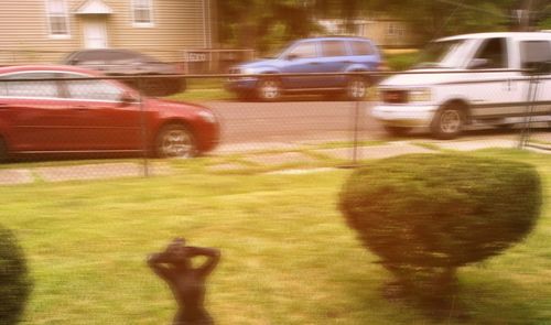 Cars moving on road