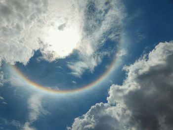 Low angle view of cloudy sky