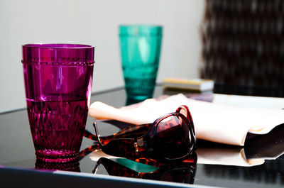 Close-up of drink on table
