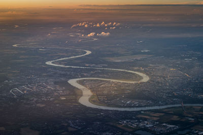 High angle view of cityscape