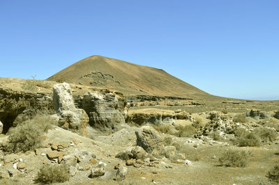 Rofera de teseguite rock formations in lanzarote a spanish island