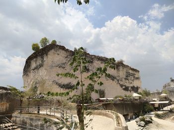 Panoramic view of historic building against sky