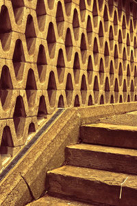 Full frame shot of staircase of building